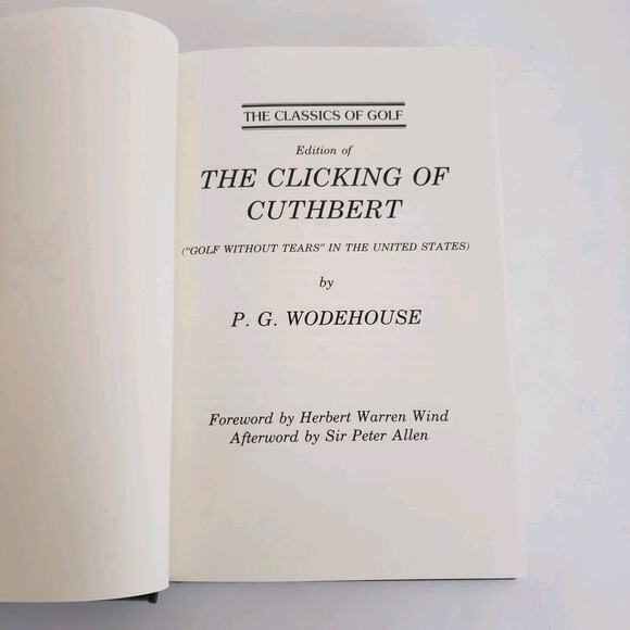 P. G. Wodehouse THE CLICKING OF CUTHBERT -1986. Excellent Like New. Golf Fiction - Picture 3 of 8